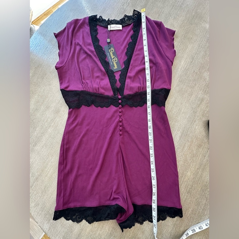 Beach bunny anise romper oxblood large Sleepwear Romper nwt - Picture 6 of 8